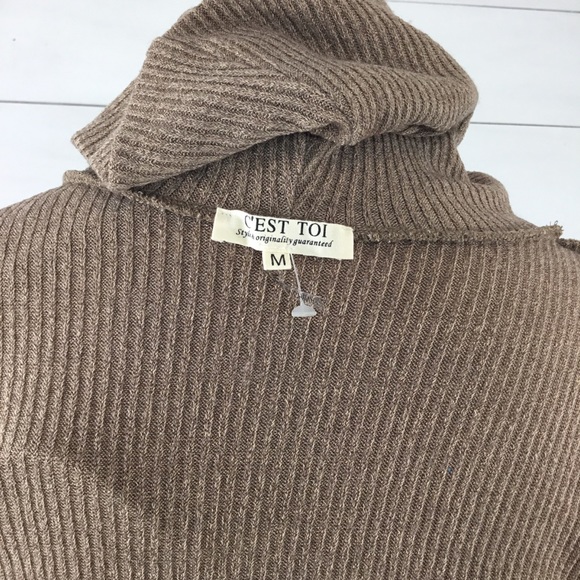 C’est Toi tan long sleeve turtleneck sweater dress - Picture 8 of 10